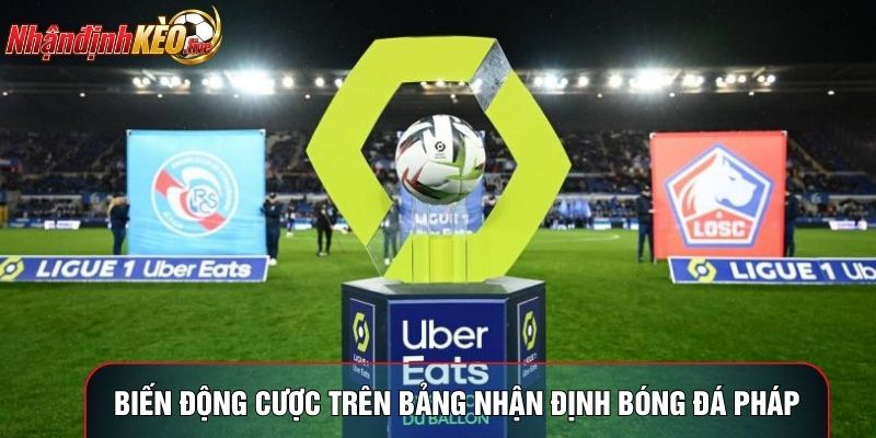 Biến động cược trên bảng nhận định bóng đá Pháp