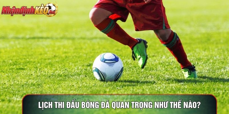 Lịch thi đấu bóng đá quan trọng như thế nào?